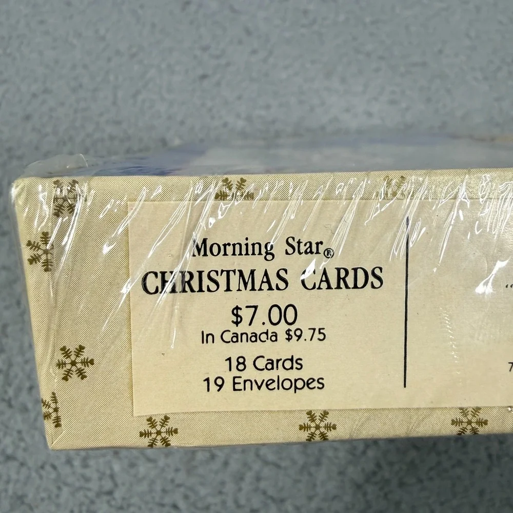 VTG 1985 Morning Star Christmas Cards 18 Count Sealed Religious Christian NOS
